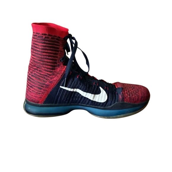 Nike Red and Black Athletic Sneakers Mens Size 9.5 - Picture 7 of 12